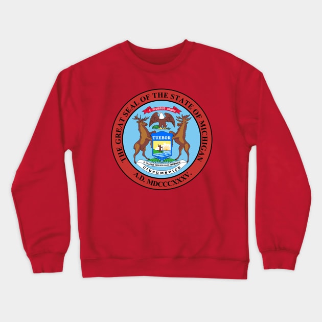 State of Michigan Crewneck Sweatshirt by Comshop